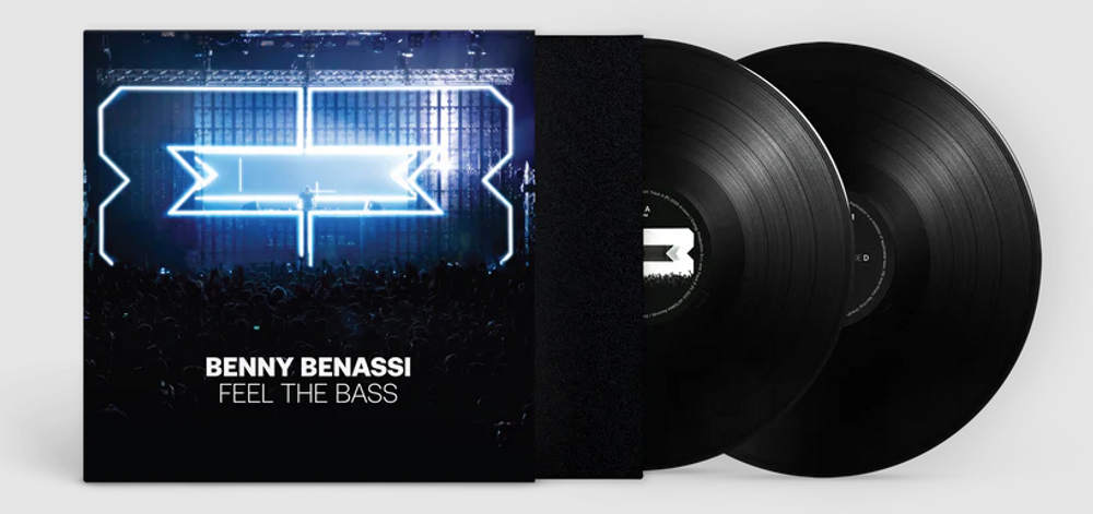 the album cover for Benny Benassi - Feel The Bass
