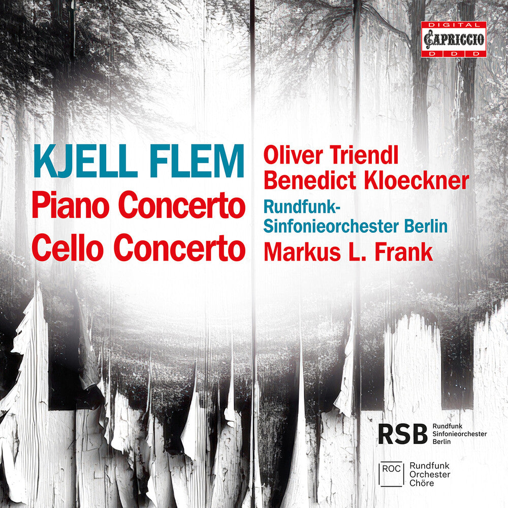 the album cover for Oliver Triendl - Kjell Flem: Pno Concerto; Cello Concerto