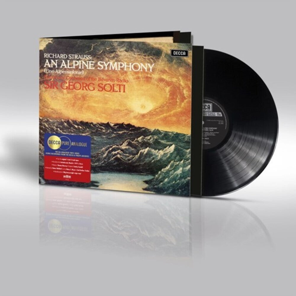 the album cover for R Strauss / Solti,Sir Georg / Bavarian Rso - R. Strauss: Eine Alpensinfonie Op 64 (Uk)