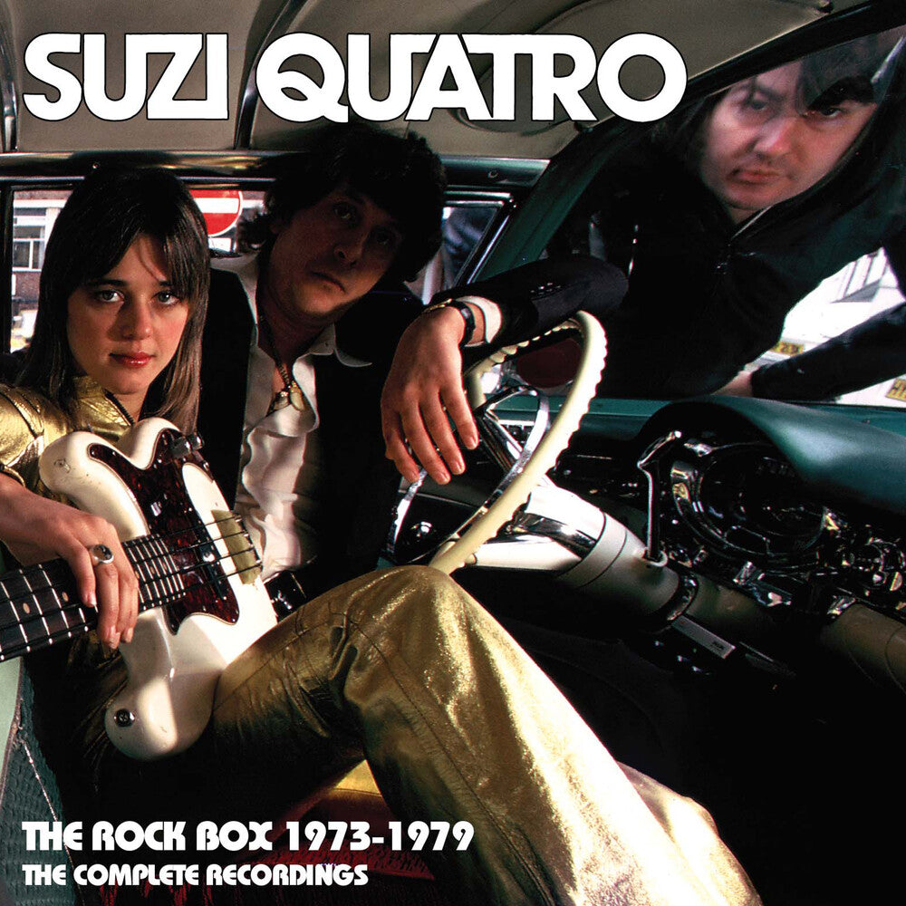 the album cover for Suzi Quatro - Rock Box 1973-1979 (Complete Recordings)