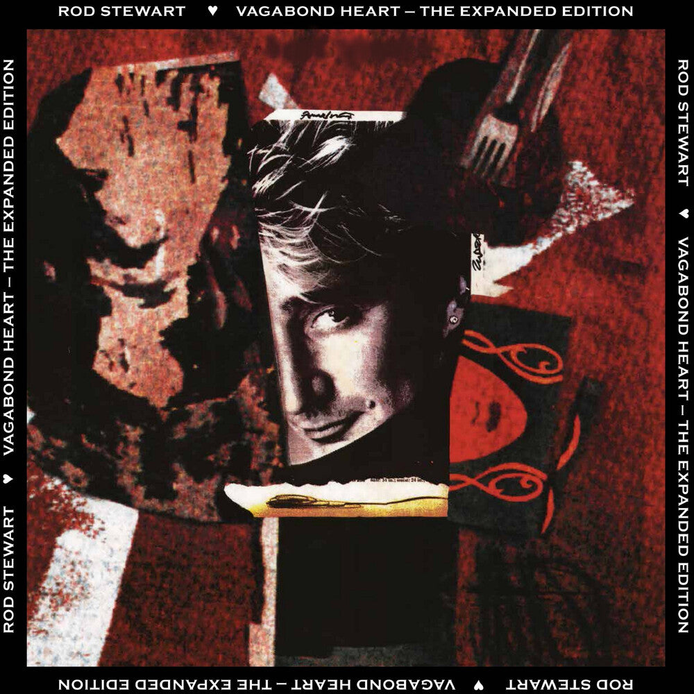 the album cover for Rod Stewart - Vagabond Heart - Expanded Edition (ruby Red Smoke Swirl Vinyl/2lp)