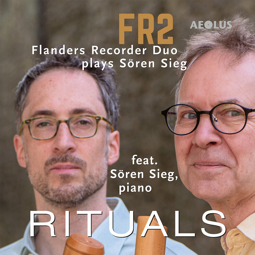 the album cover for Flanders Recorder Duo - Rituals - Music For 2 Recorders & Piano