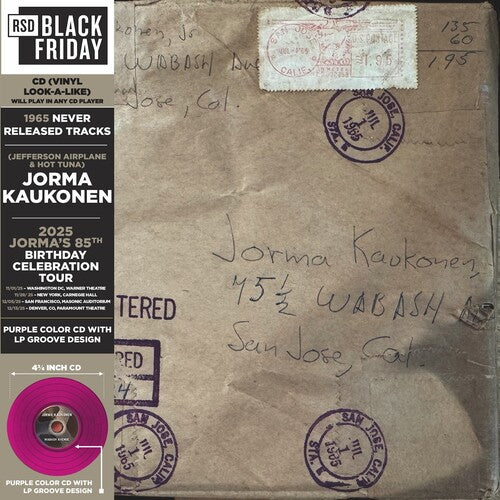 Jorma Kaukonen : Wabash Avenue: 1965 never released tracks (RSD) (RSD Exclusive)