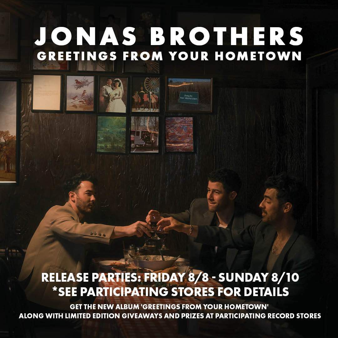 Greetings From Your Hometown (Colored Vinyl, Blue, Poster) Artist: Jonas Brothers Pre-Order