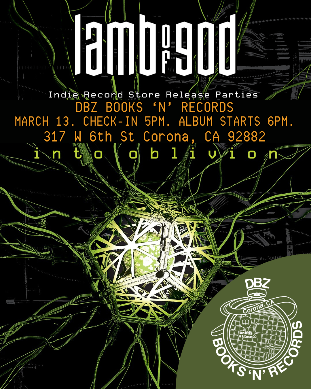 Lamb of God : INTO OBLIVION Pre-Order