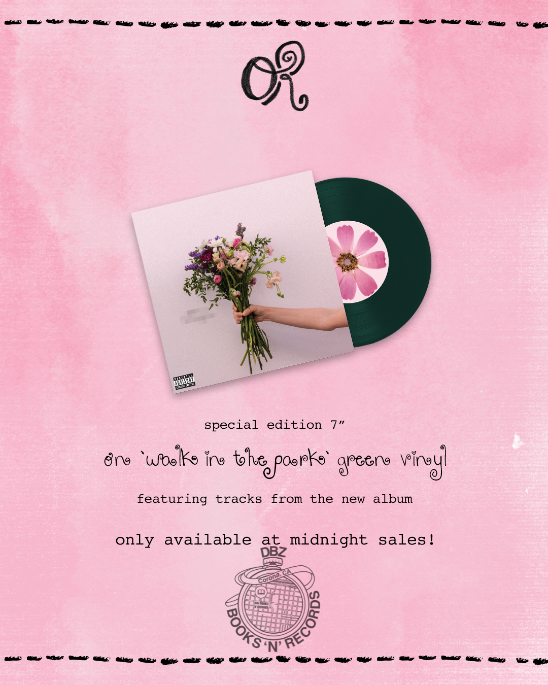 Olivia Rodrigo : Walk In The Park (Event Exclusive) 7" Green Vinyl 199957818476
