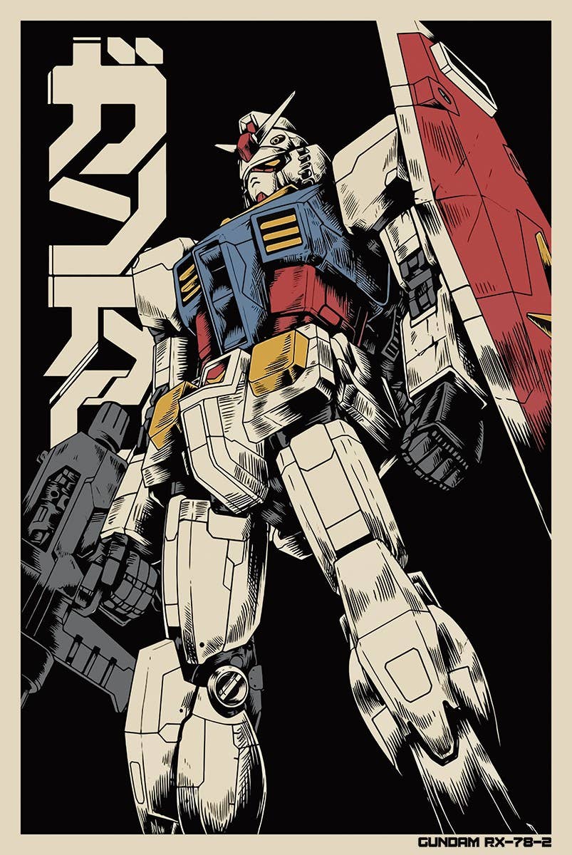 Gundam RX-78-2 Anime Manga Poster Size 24X36: Individually Rolled 54893