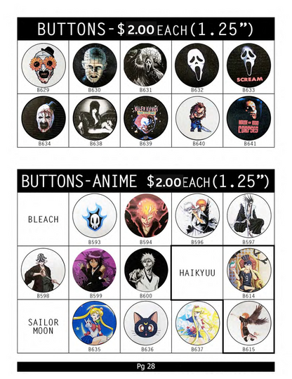 Buttons ( In-Store ONLY ) $2 EACH