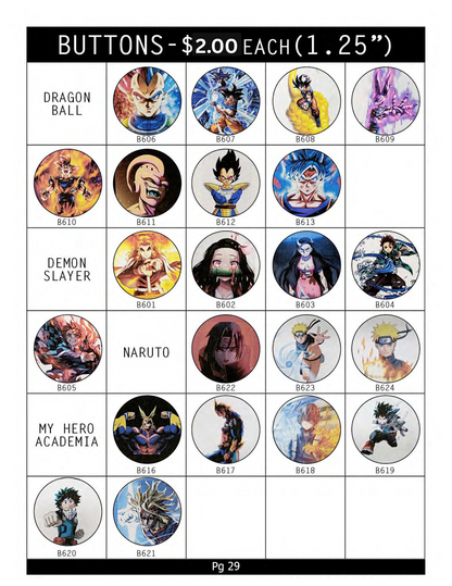 Buttons ( In-Store ONLY ) $2 EACH