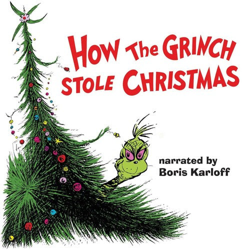 the album cover for Dr. Seuss' The Grinch - How The Grinch Stole Christmas [Green LP Soundtrack]