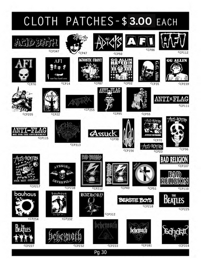 Cloth Patches ( In-Store ONLY ) $3 EACH