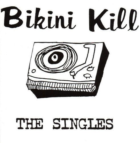the album cover for Bikini Kill - The Singles