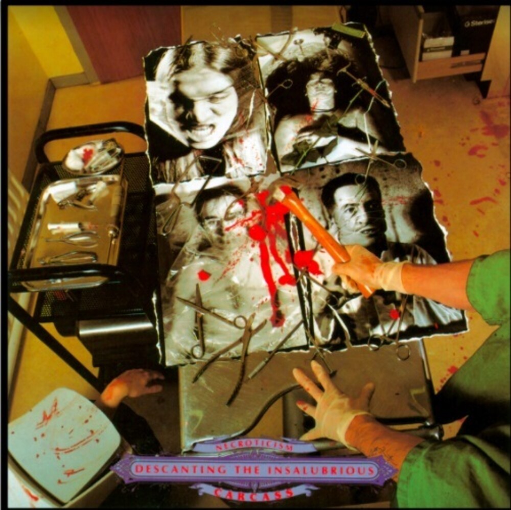 the album cover for Carcass - Necroticism - Descanting The Insalubrious