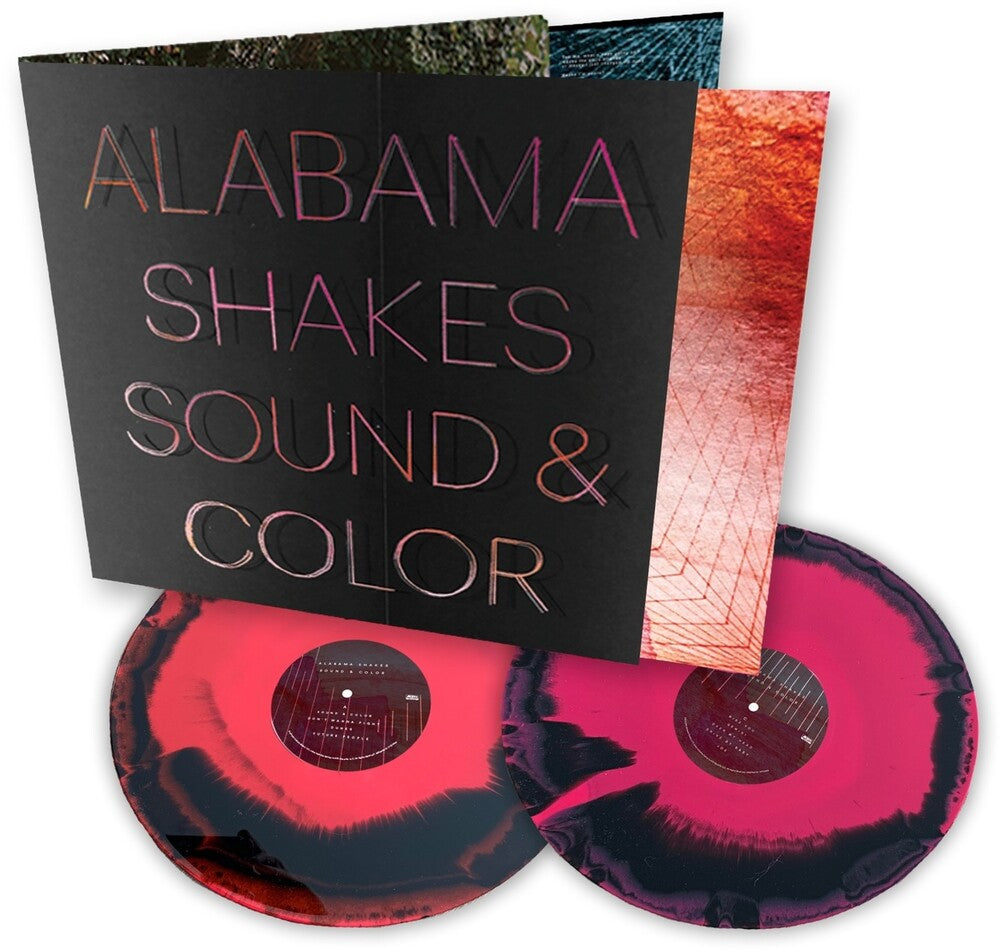 the album cover for Alabama Shakes - Sound & Color: Deluxe Edition [Red/Black/Pink Mixed Color-in-Color 2LP]
