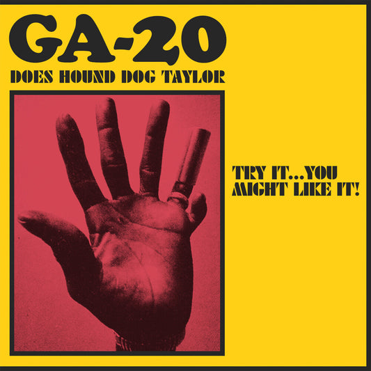 the album cover for GA-20 - Does Hound Dog Taylor [Indie Exclusive Limited Edition Salmon Pink LP]