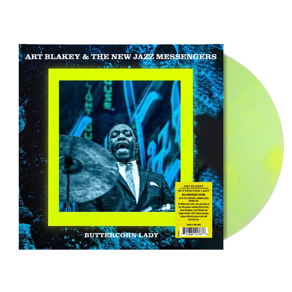 the album cover for Art Blakey & The New Jazz Messengers - Buttercorn Lady [Indie Exclusive Lemon & Lime]