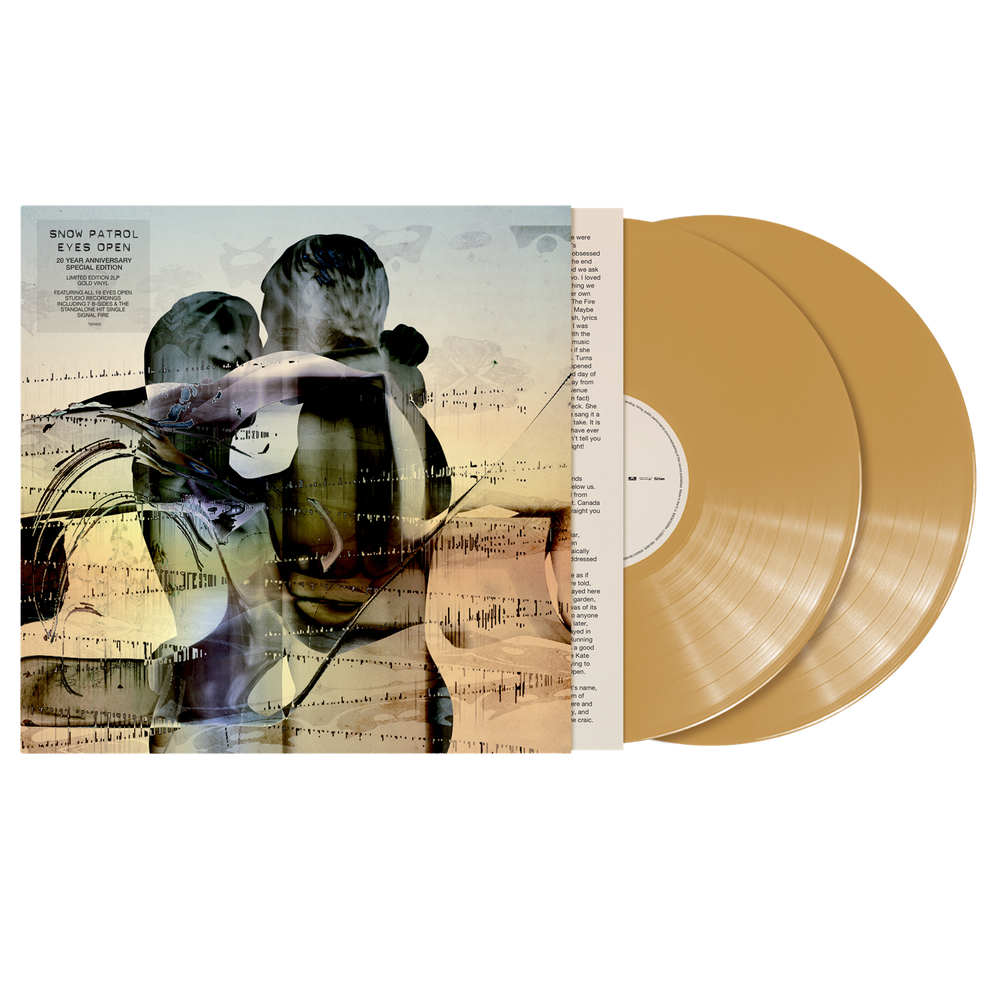 the album cover for Snow Patrol - Eyes Open - 20 Year Anniversary Special Edition [Gold]
