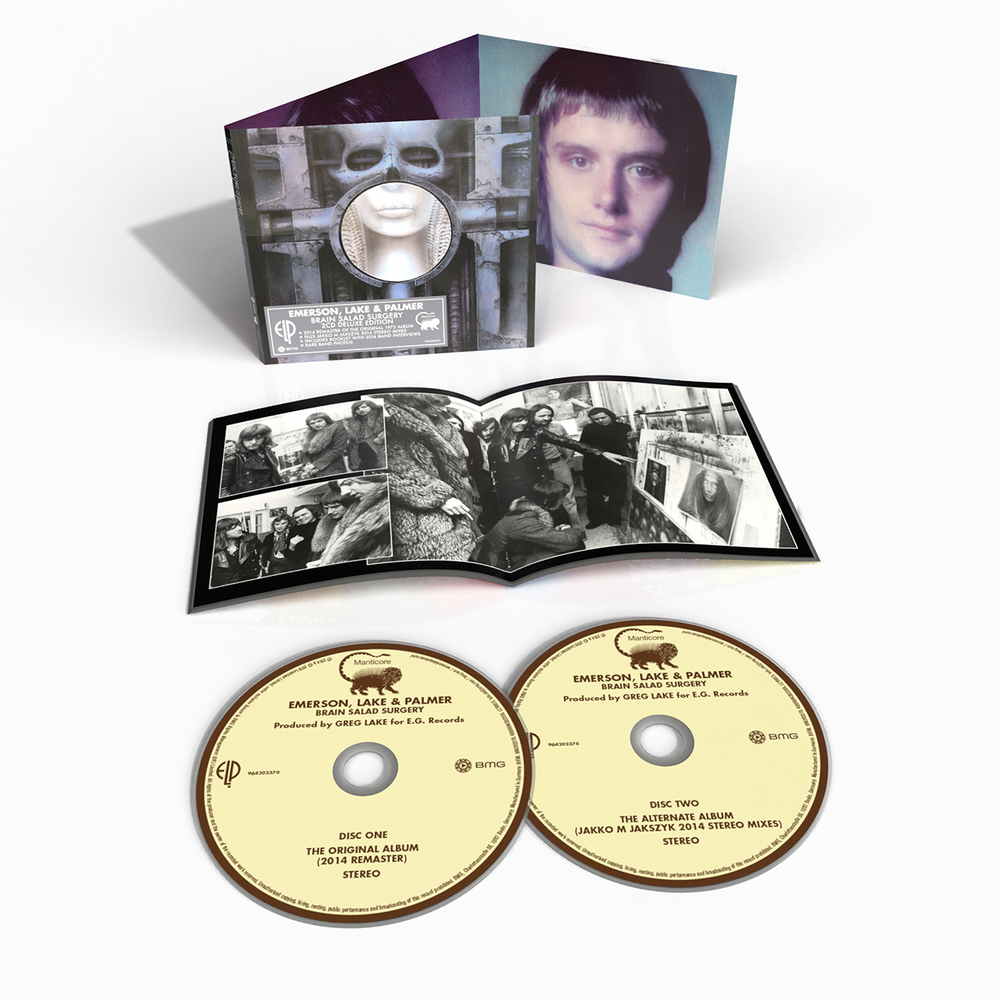 the album cover for Emerson, Lake & Palmer - Brain Salad Surgery Deluxe Edition