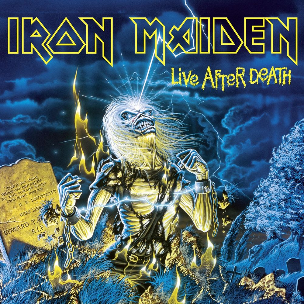 the album cover for Iron Maiden - Live After Death - 2015 Remaster