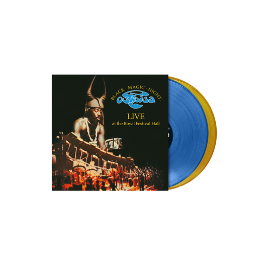 the album cover for Osibisa - Black Magic Night [RSD Essentials Indie Exclusive Blue & Gold 180g]