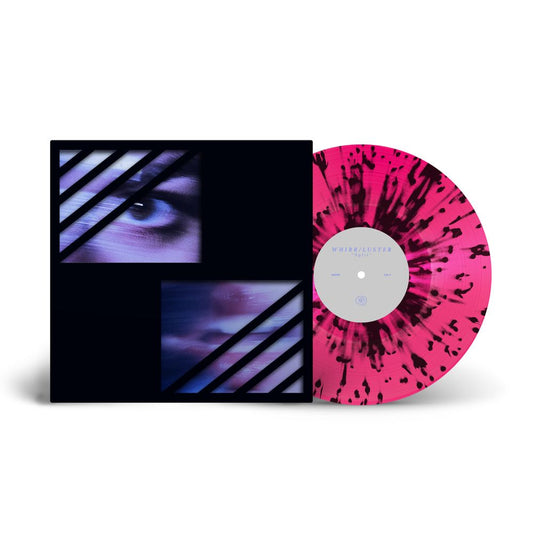 the album cover for Whirr - Whirr & Luster [Indie Exclusive Magenta w/ Black Splatter]