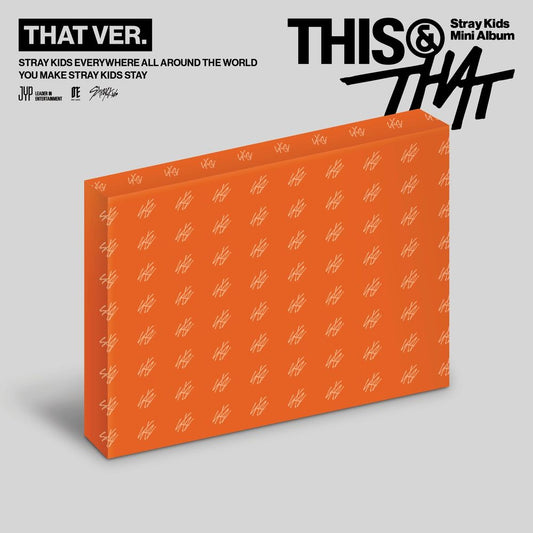 the album cover for Stray Kids - THIS & THAT [THAT VER.]