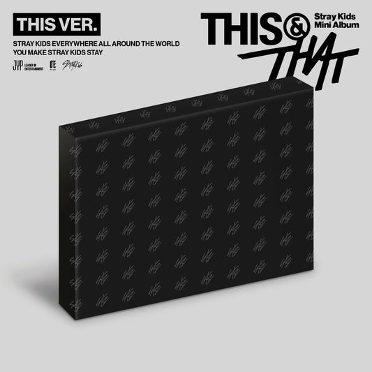 the album cover for Stray Kids - THIS & THAT [THIS VER.]