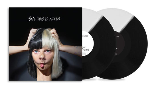 the album cover for Sia - This Is Acting - 10th Anniversary [Black/White]