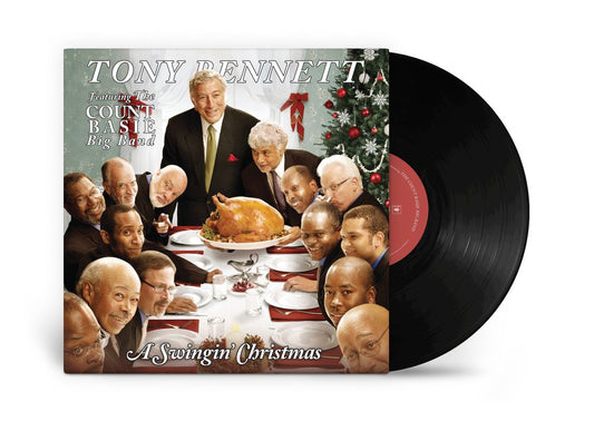 the album cover for Tony Bennett - A Swingin' Christmas - Featuring The Count Basie Big Band