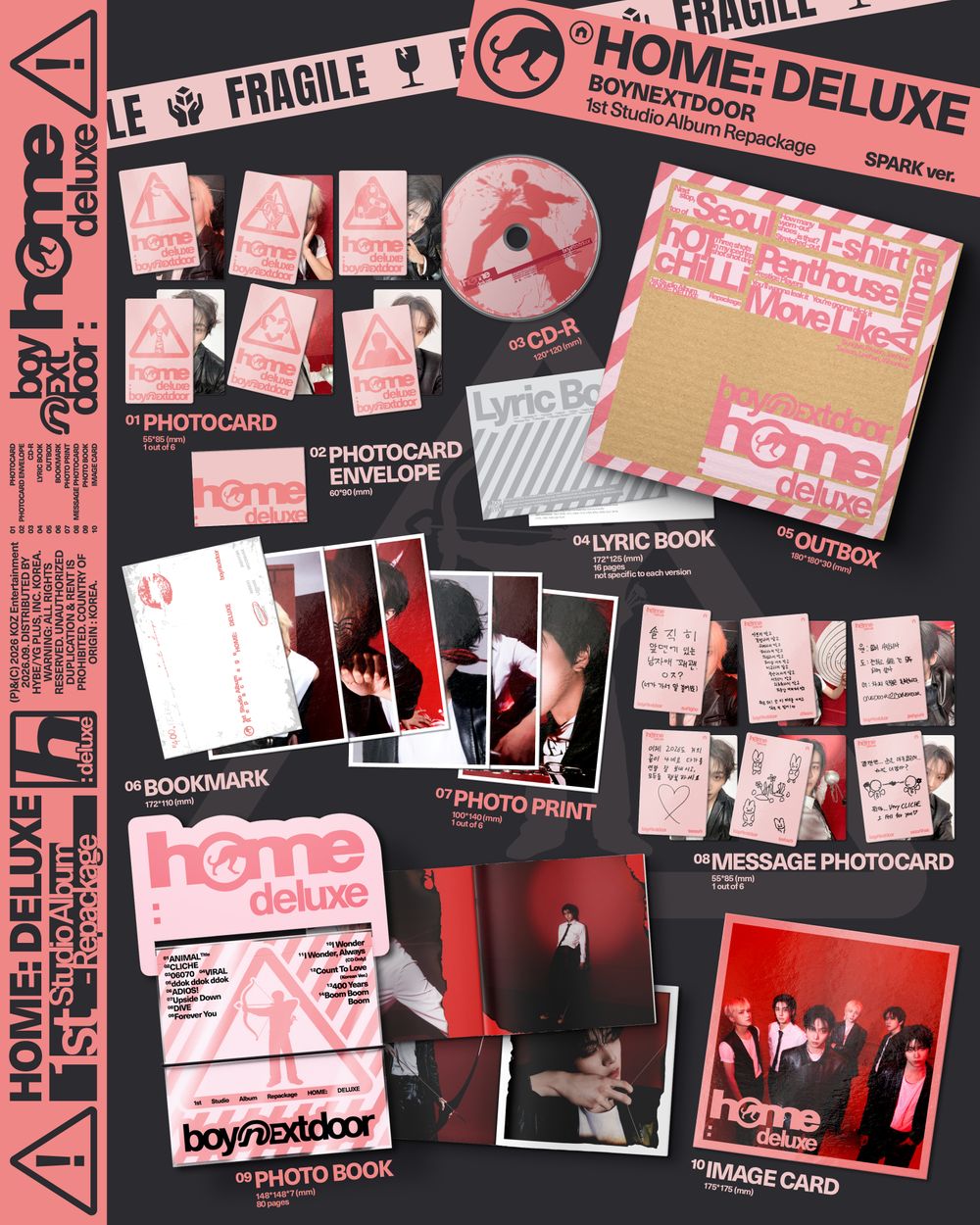 the album cover for BOYNEXTDOOR - HOME: DELUXE [SPARK Ver.]