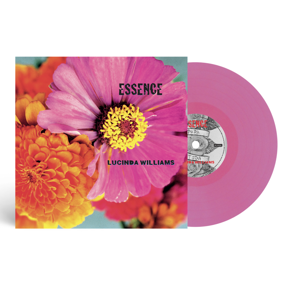 the album cover for Lucinda Williams - Essence - 25th Anniversary [Pink]