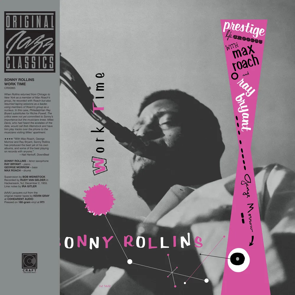the album cover for Sonny Rollins - Work Time - Original Jazz Classics Series [180g with OBI]