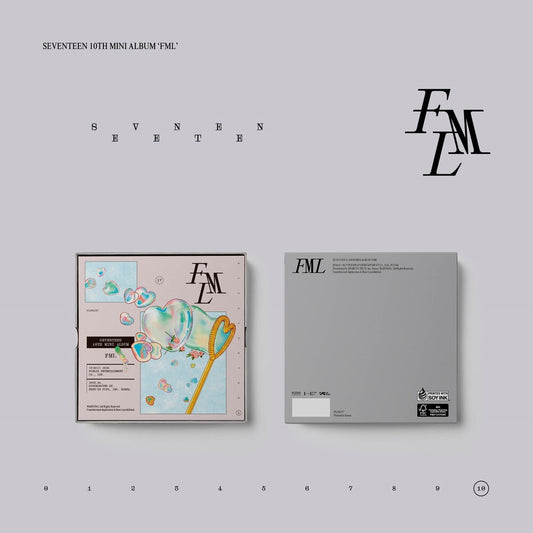the album cover for SEVENTEEN - SEVENTEEN 10th Mini Album 'FML' [CARAT Ver.]
