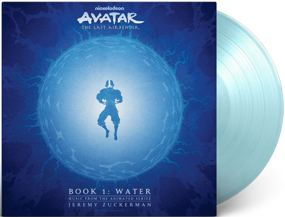 the album cover for Jeremy Zuckerman - Avatar: The Last Airbender - Book 1: Water [Music From The Animated Series] [Light Blue 2 LP]