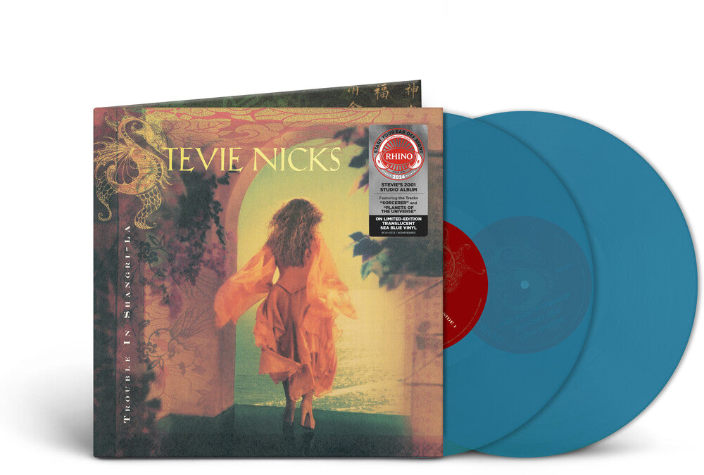 the album cover for Stevie Nicks - Trouble In Shangri-La [SYEOR 24 Exclusive Transparent Sea Blue LP]