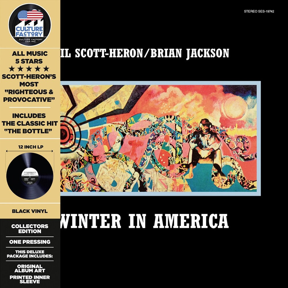 the album cover for Scott-Gil Heron - Winter In America (Bk Vinyl Edition) (Gate) [Limited Edition]