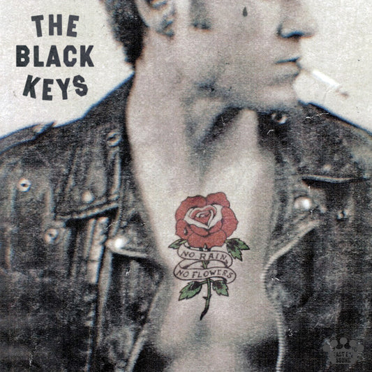the album cover for The Black Keys - No Rain, No Flowers [Indie Exclusive Ruby Red LP]