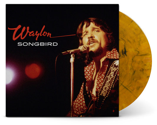 the album cover for Waylon Jennings - Songbird [Indie Exclusive Tigers Eye LP]