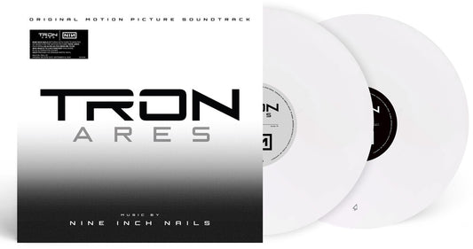 the album cover for Nine Inch Nails - Tron: Ares (Original Soundtrack) [Retail Exclusive Opaque White 2LP]