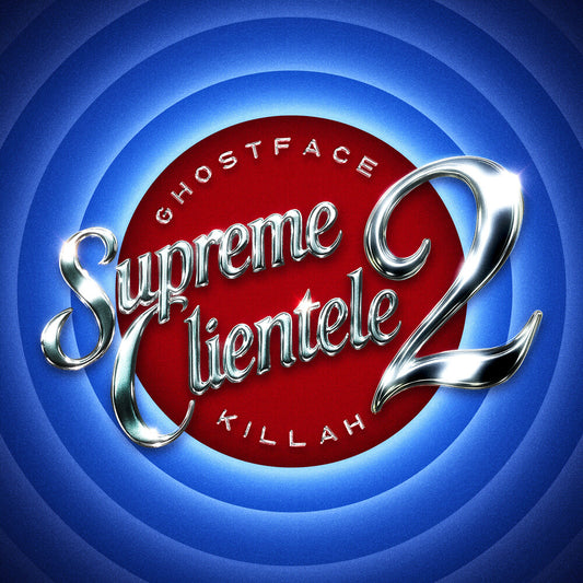 the album cover for Ghostface Killah - Supreme Clientele 2 [Indie Exclusive Metallic Blue LP]