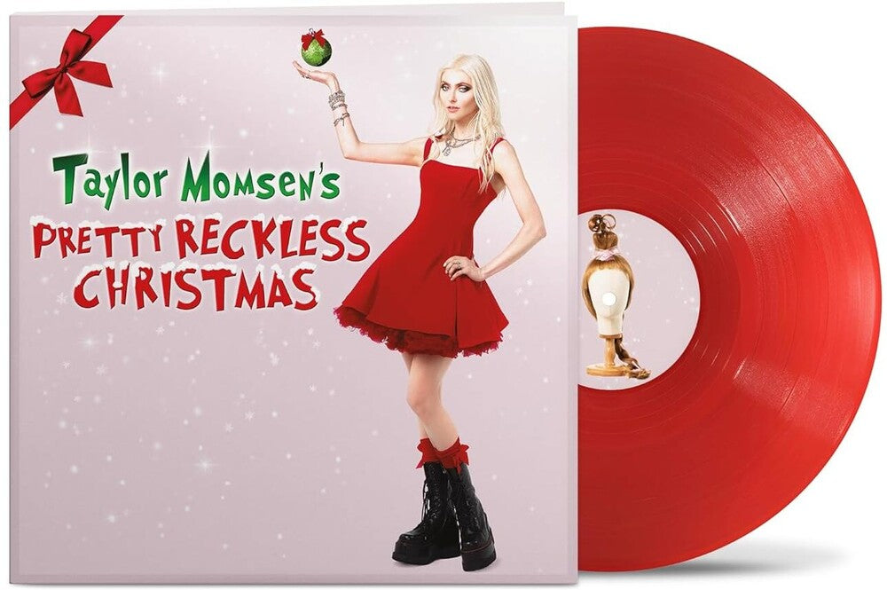 the album cover for The Pretty Reckless - Taylor Momsen's Pretty Reckless Christmas (EP) [Translucent Ruby]