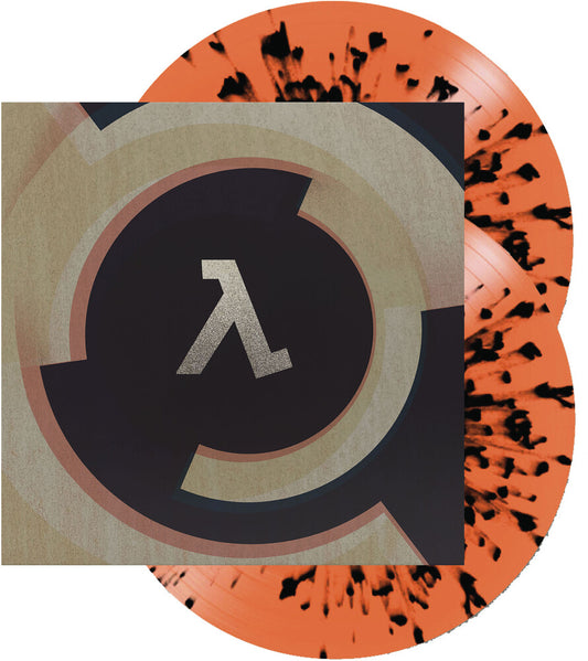 the album cover for Valve - Half-Life: Alyx - O.S.T. [Indie Exclusive Orange with Black Splatter]