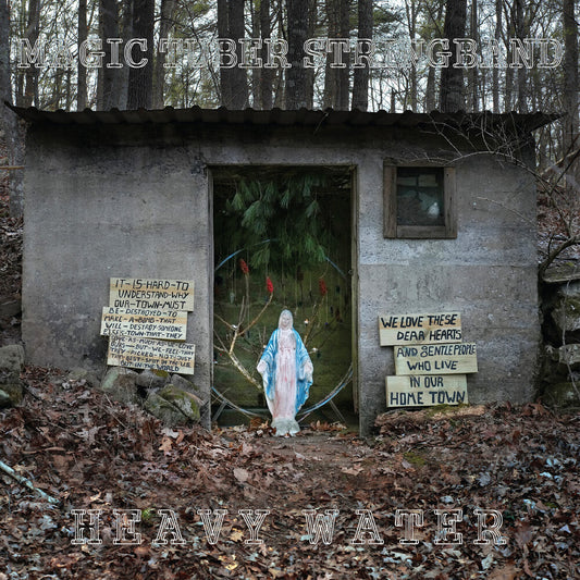 the album cover for Magic Tuber Stringband - Heavy Water [Indie Exclusive] - Opaque Turquoise [Colored Vinyl] (Trq)