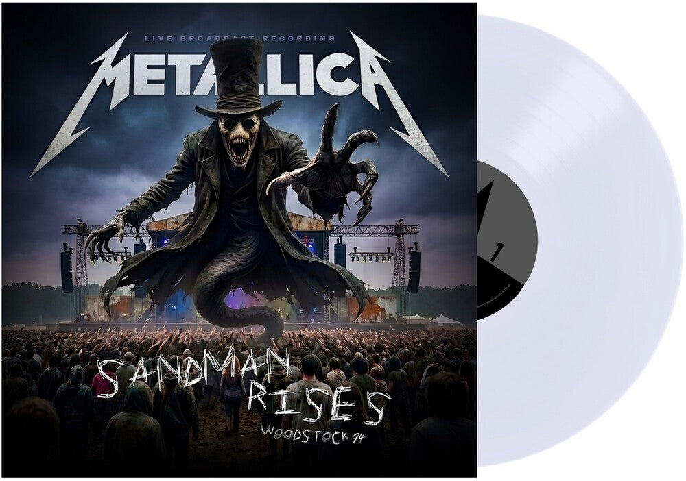 the album cover for Metallica - Sandman Rises [Indie Exclusive] [Colored Vinyl] [Limited Edition] [Indie Exclusive]