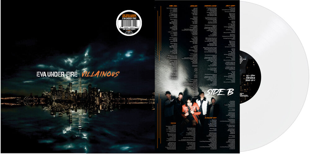 the album cover for Eva Under Fire - Villainous [White]