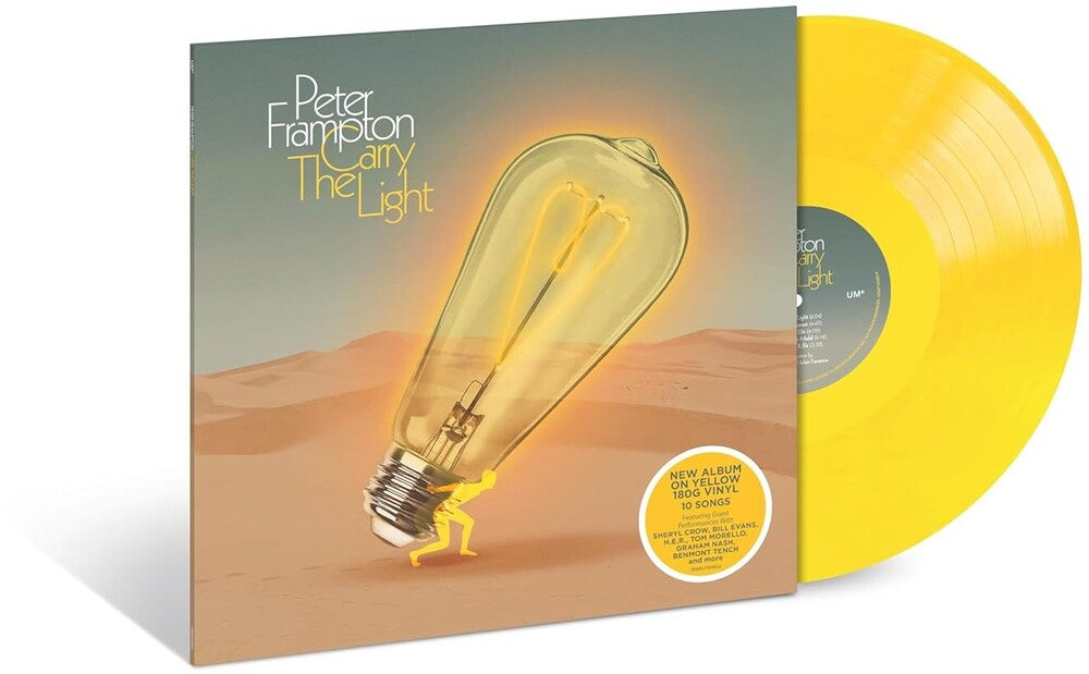 the album cover for Peter Frampton - Carry The Light [180g Yellow]