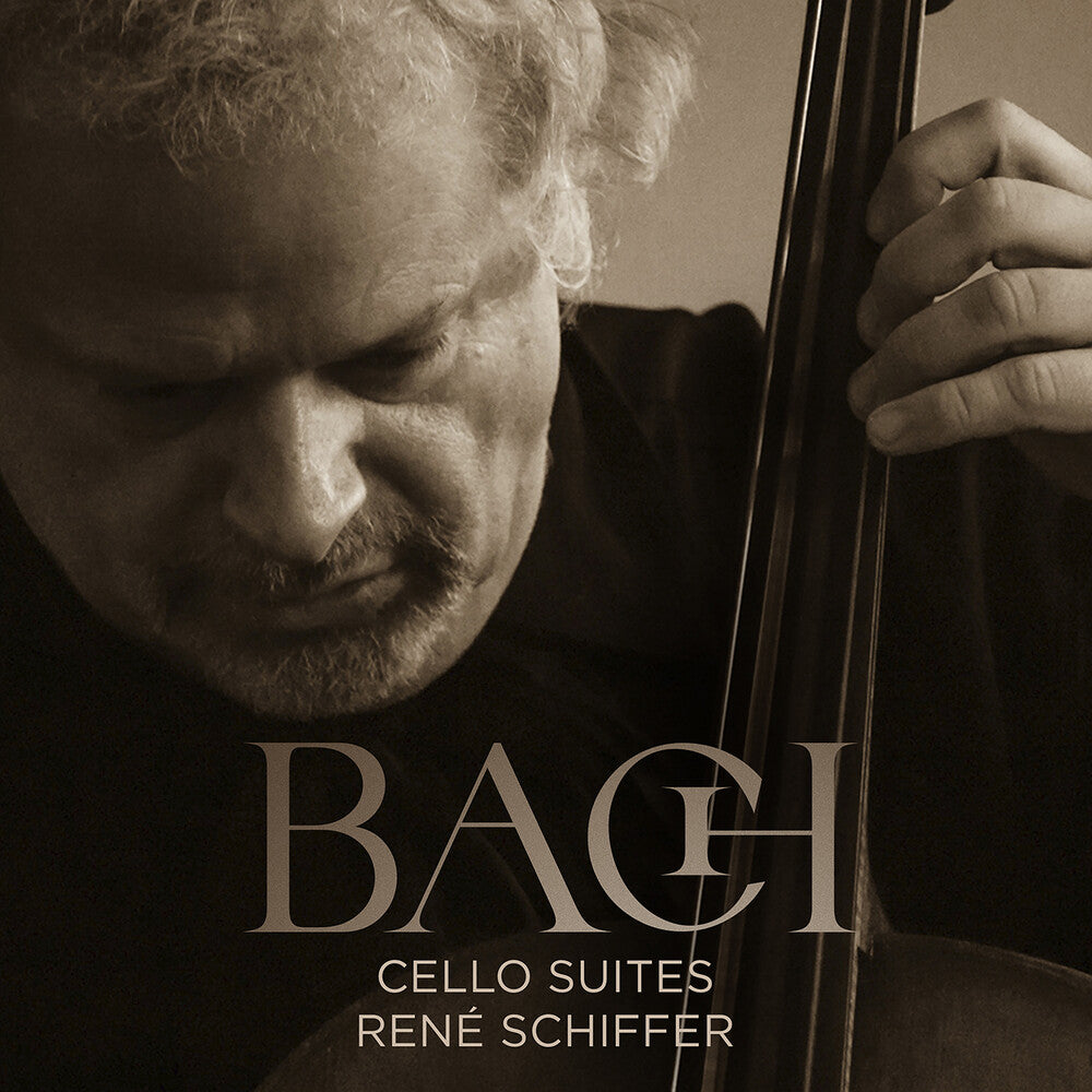 the album cover for Rene Schiffer - J.S. Bach: Cello Suites