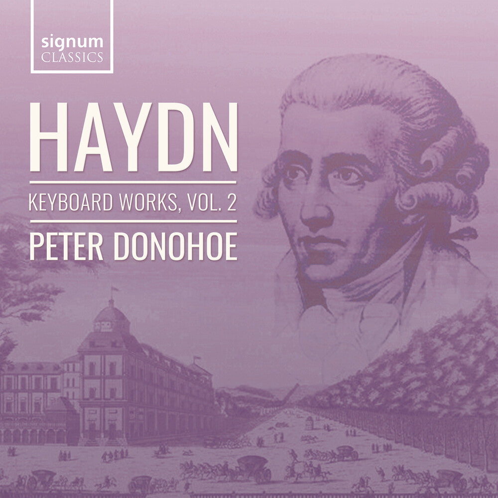 the album cover for Peter Donohoe - Haydn: Keyboard Works Vol. 2