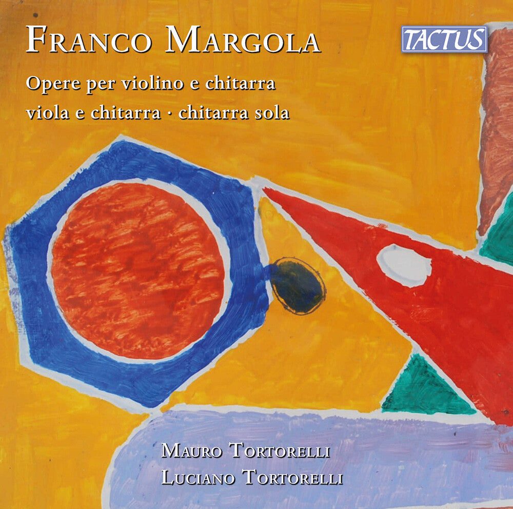 the album cover for Mauro Tortorelli - Margola: Works For Vn & Guitar Viola & Guitar Solo