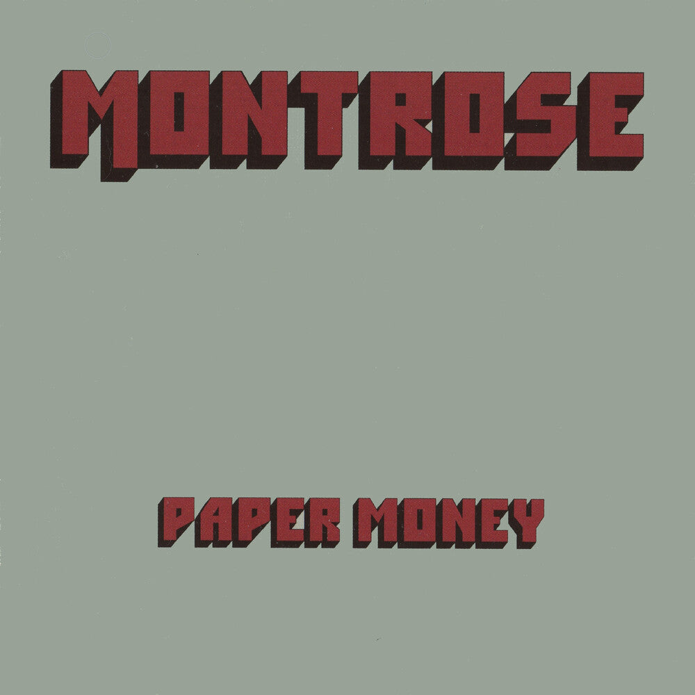 the album cover for Montrose - Paper Money Featuring Sammy Hagar [Clear Vinyl] (Red)